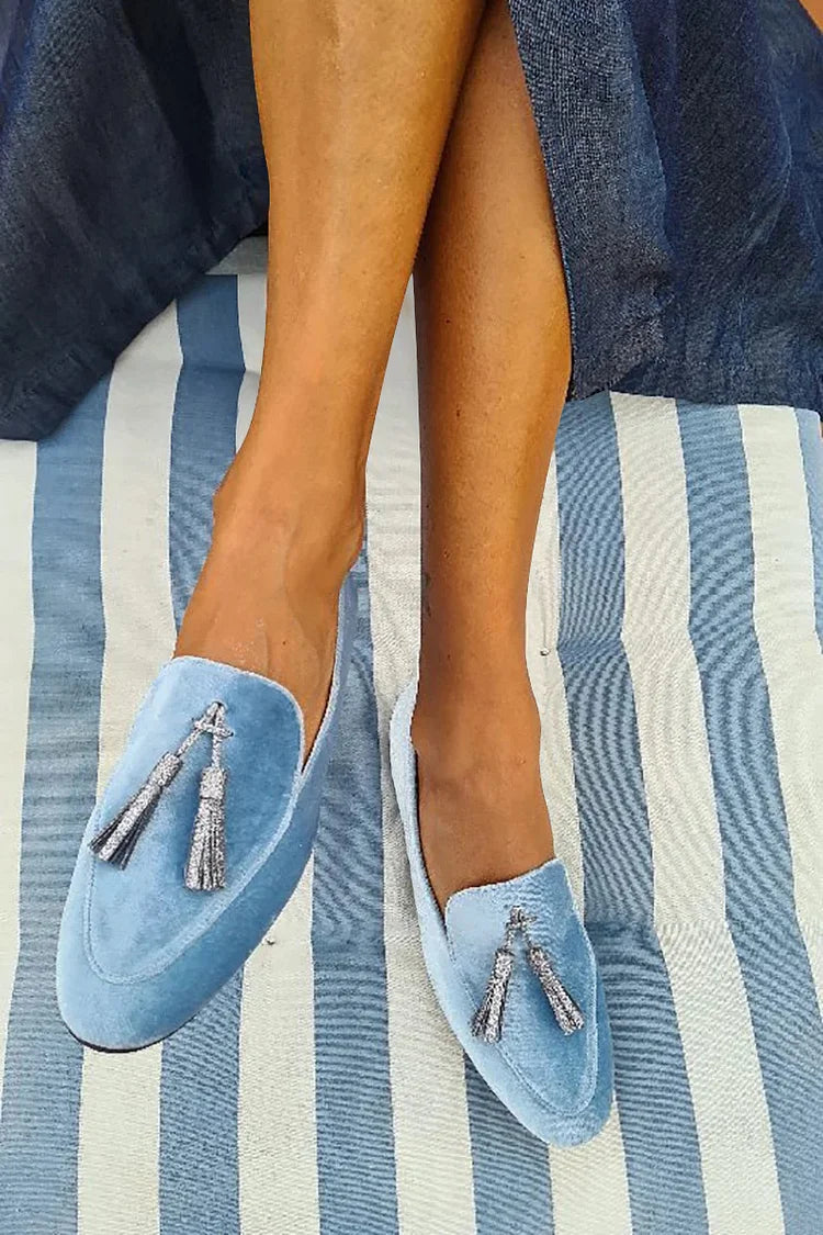 Quinn - Loafer with silver tassels