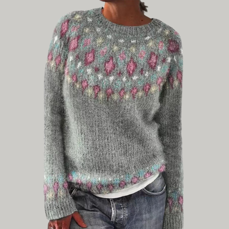 Liana - Patterned Knit Sweater