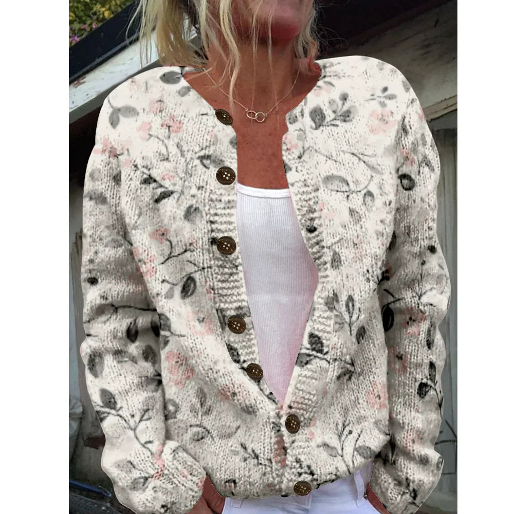 Beverly - Chic cardigan with print