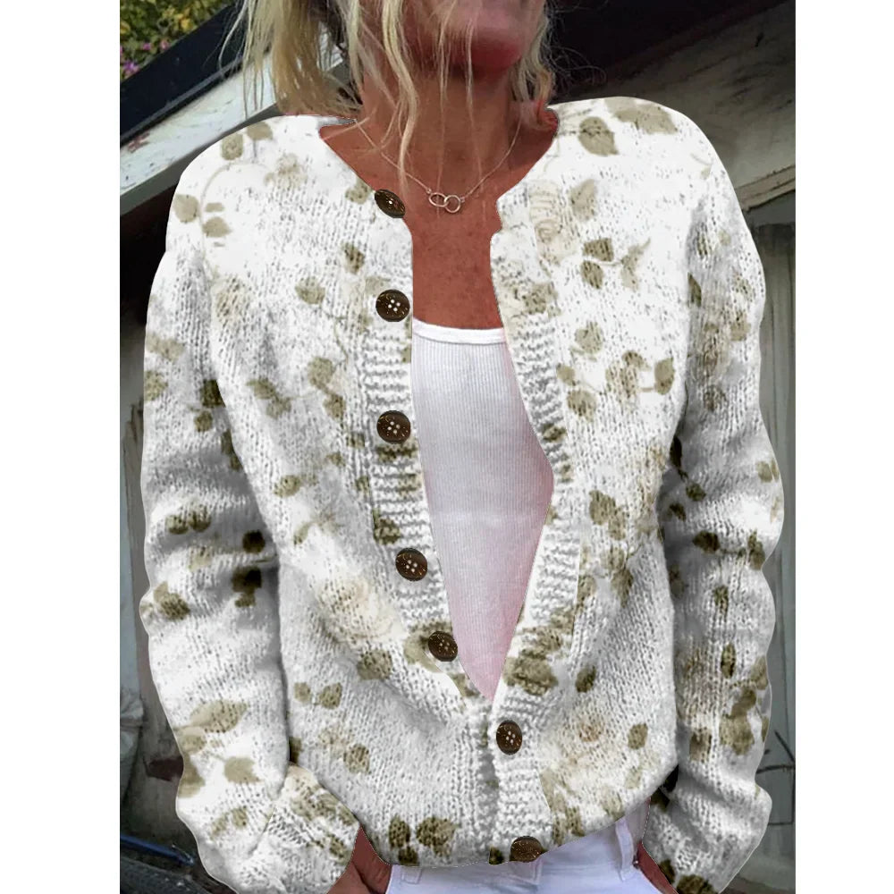 Jonna - Chic cardigan with print