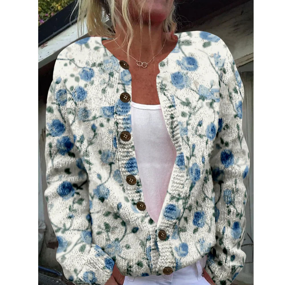 Svenja - Chic cardigan with print
