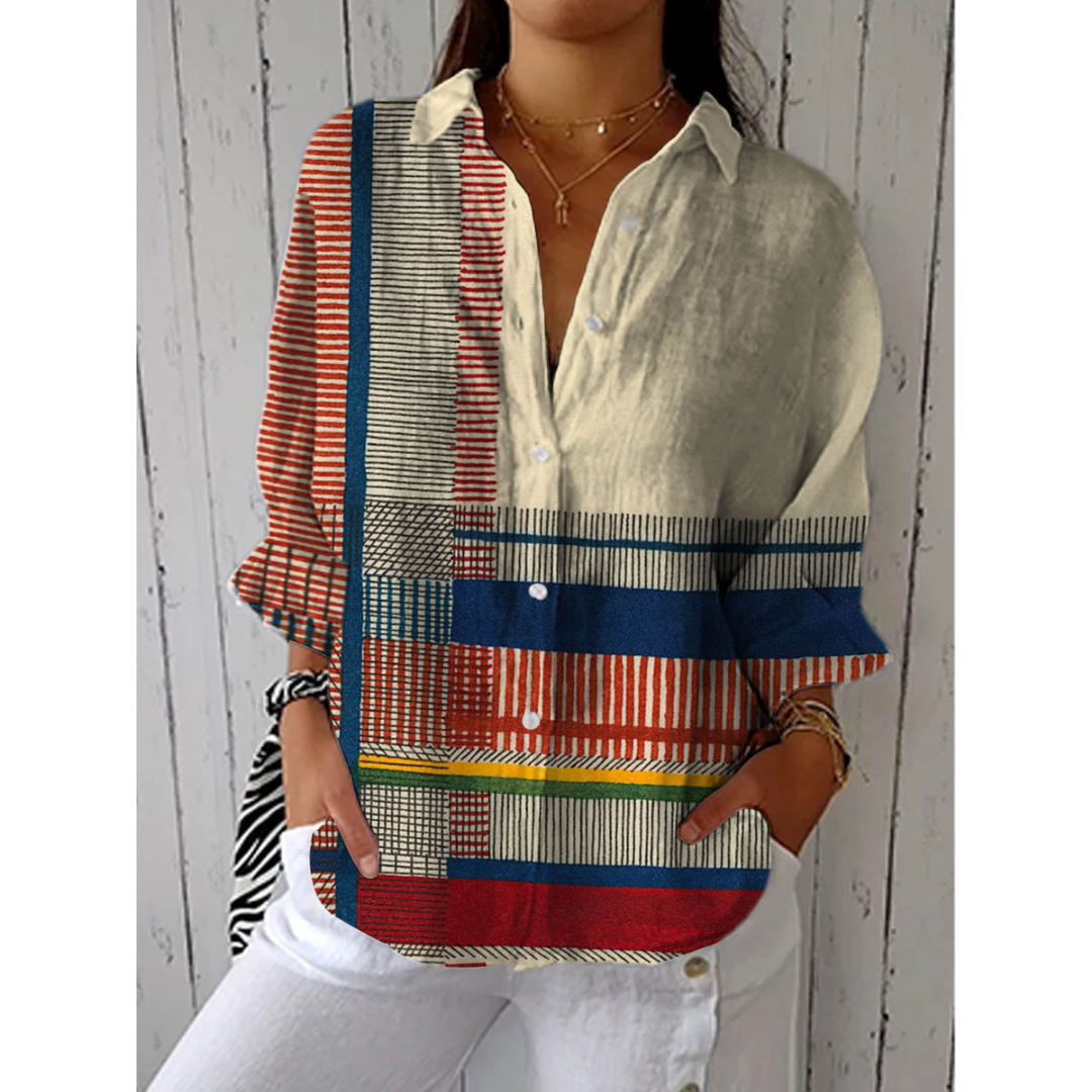 Sabrina - Artistic Pattern Blouse