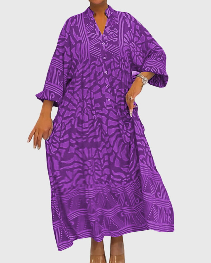 Olivia - Maxi Dress With Elegant Print