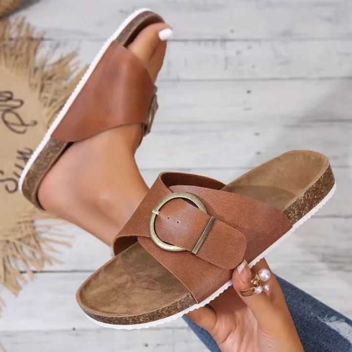 Thalia - Buckle Mule Slide