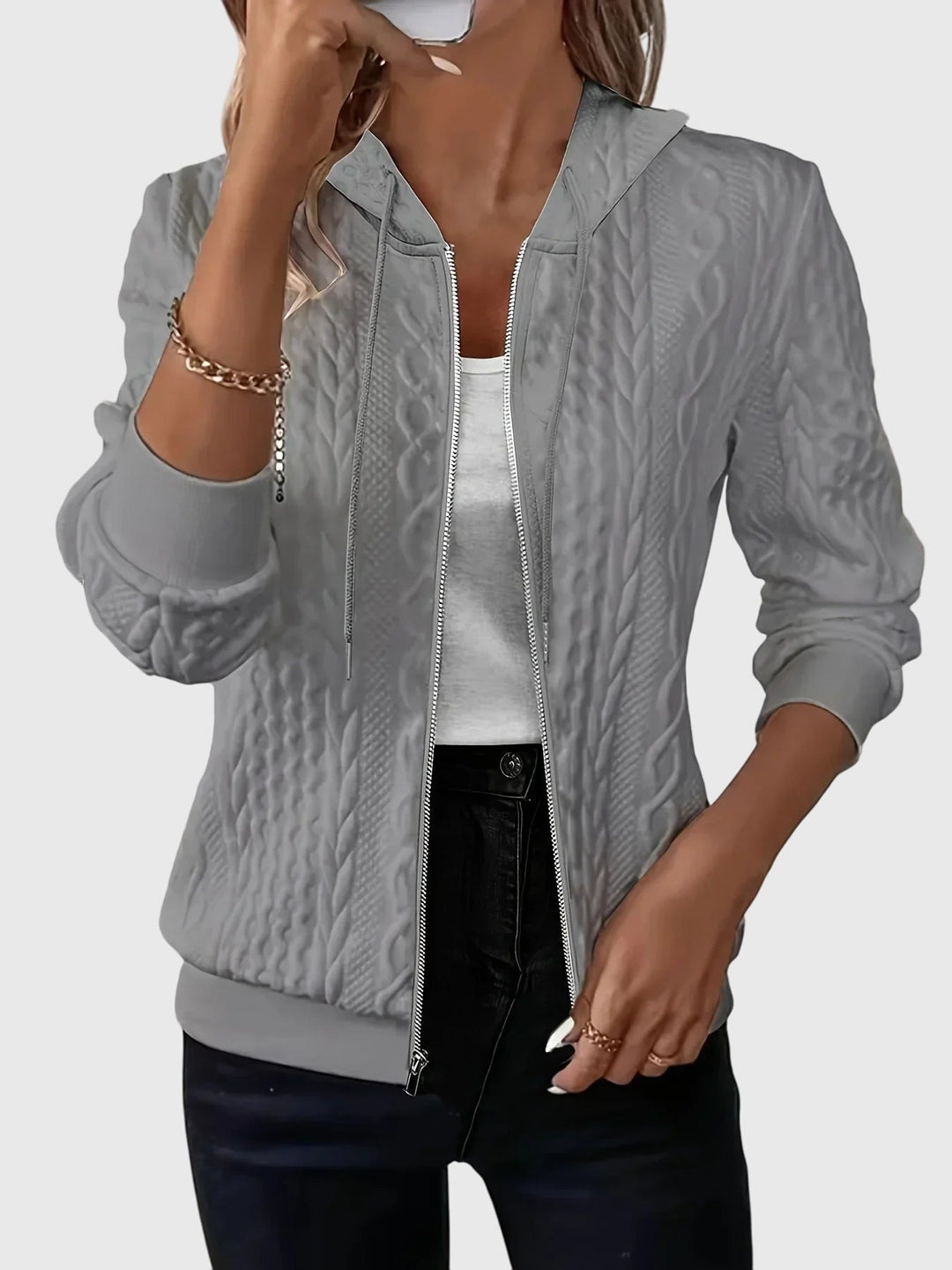 Layla - Hoodie with Zipper