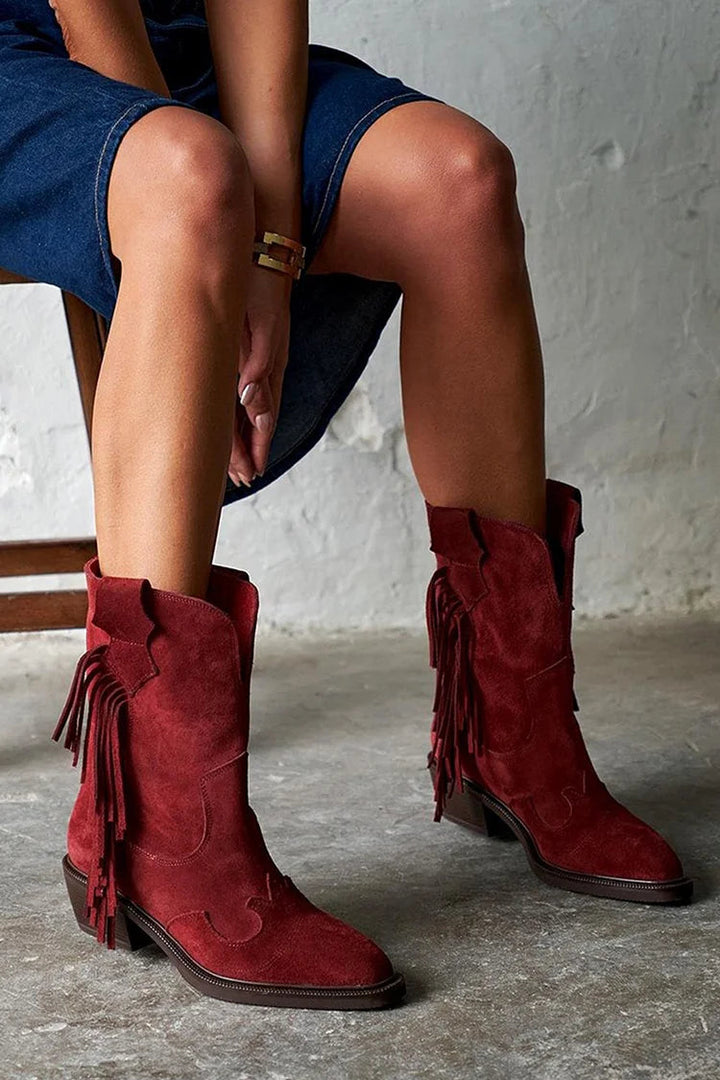 Maribel - Western-Style Ankle Boots