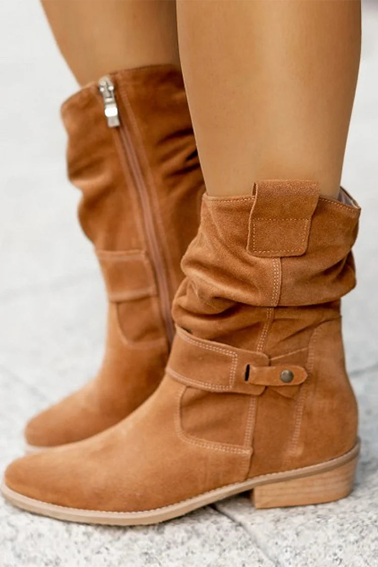 Celestina - Soft Suede Ankle Boots