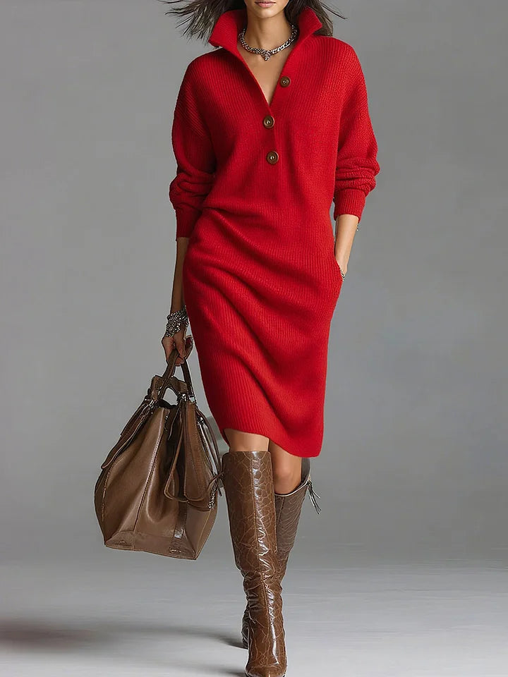 Rowan - Elegant Sweater Dress