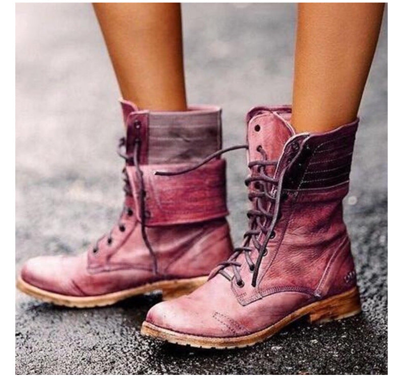 Kendra - Women’s Vintage Lace-Up Boots
