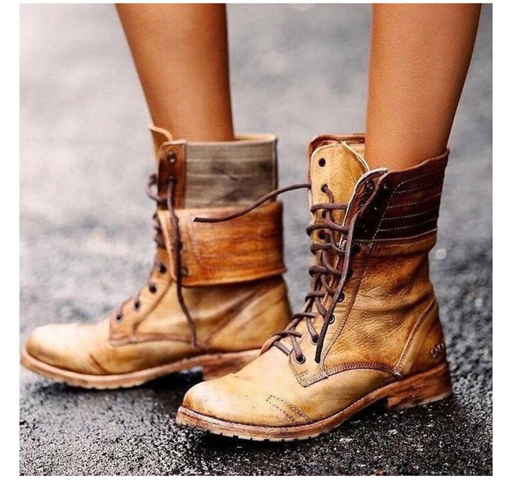 Nicoletta - Women’s Vintage Lace-Up Boots