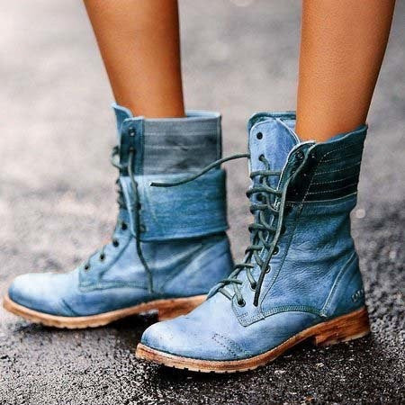 Nicoletta - Women’s Vintage Lace-Up Boots