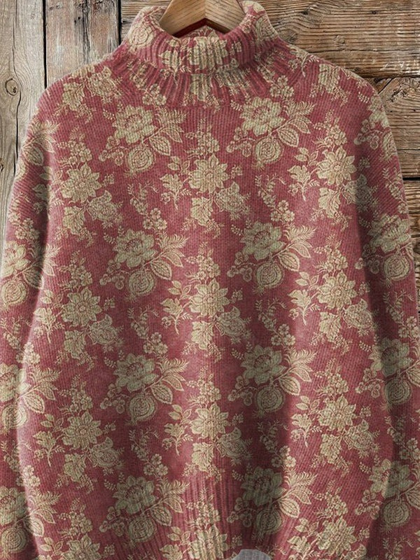 Claire - Vintage floral print sweater