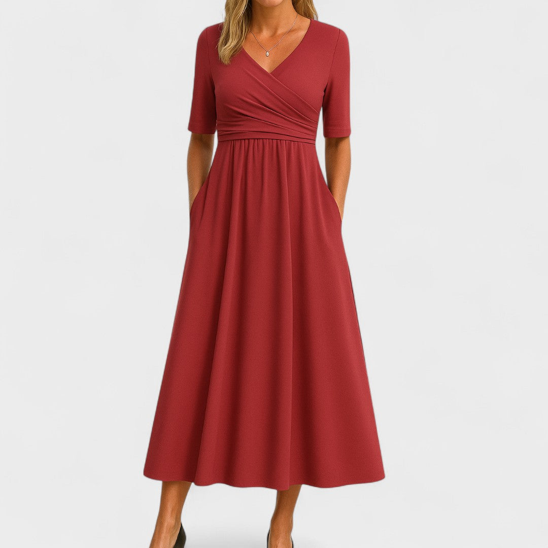 Olivia - Elegant Midi Dress
