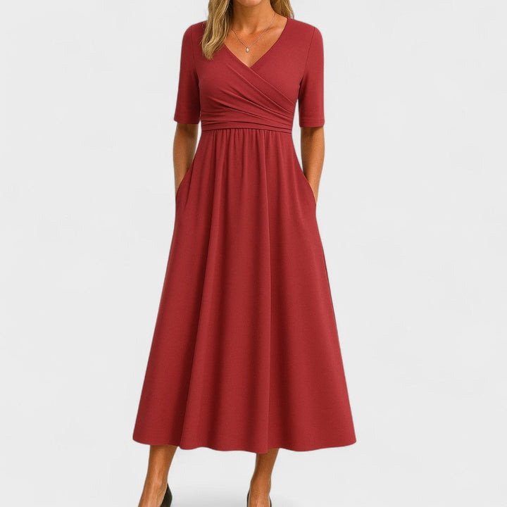 Olivia - Elegant Midi Dress