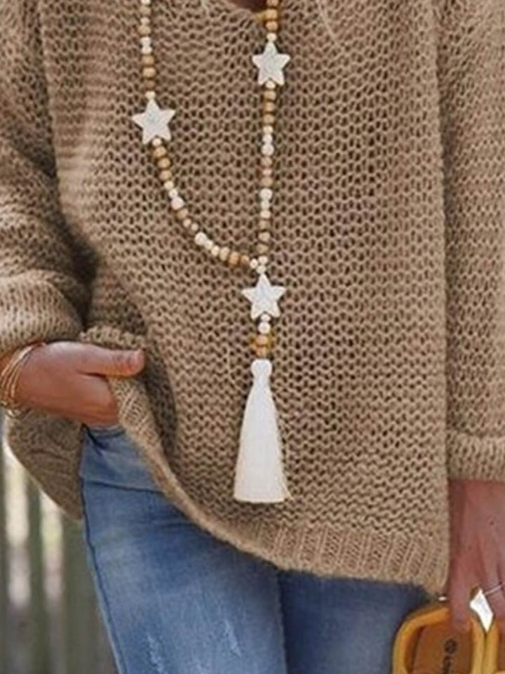 Lucienne - V-neck long-sleeved sweater