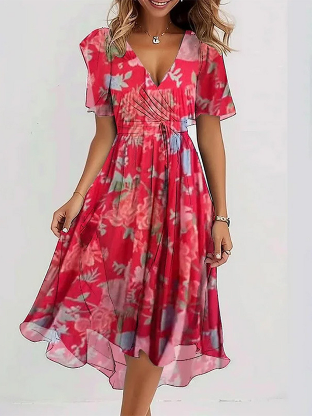 Olivia - Summer Dress With Belly Cover