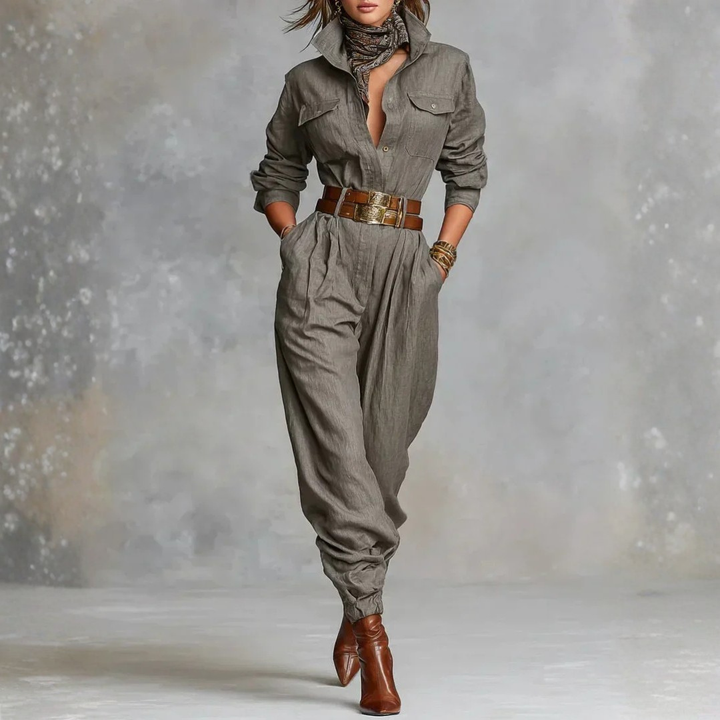 Kiera - Linen-Cotton Jumpsuit