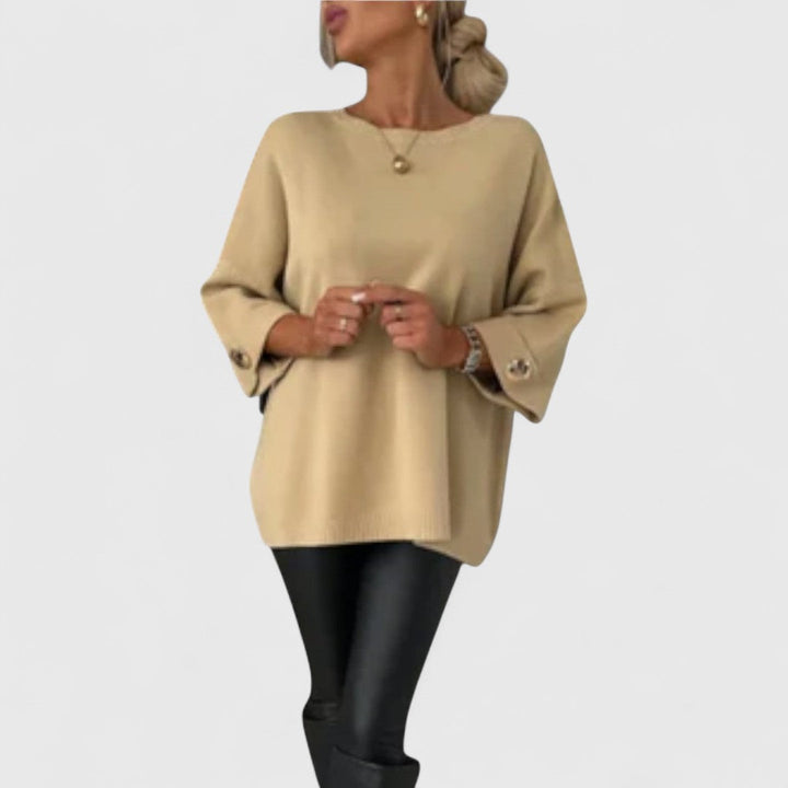 Leah - Elegant Knit Blouse