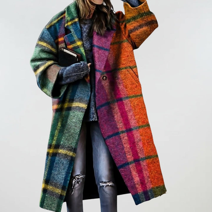 Zoey - Oversized Check Coat
