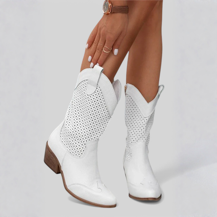 Bellamy - Modern Cowboy Boots with Side Zip