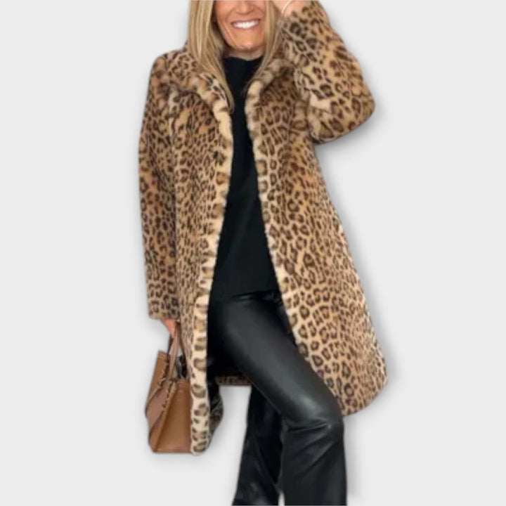 Thalia - Luxe Leopard Print Coat