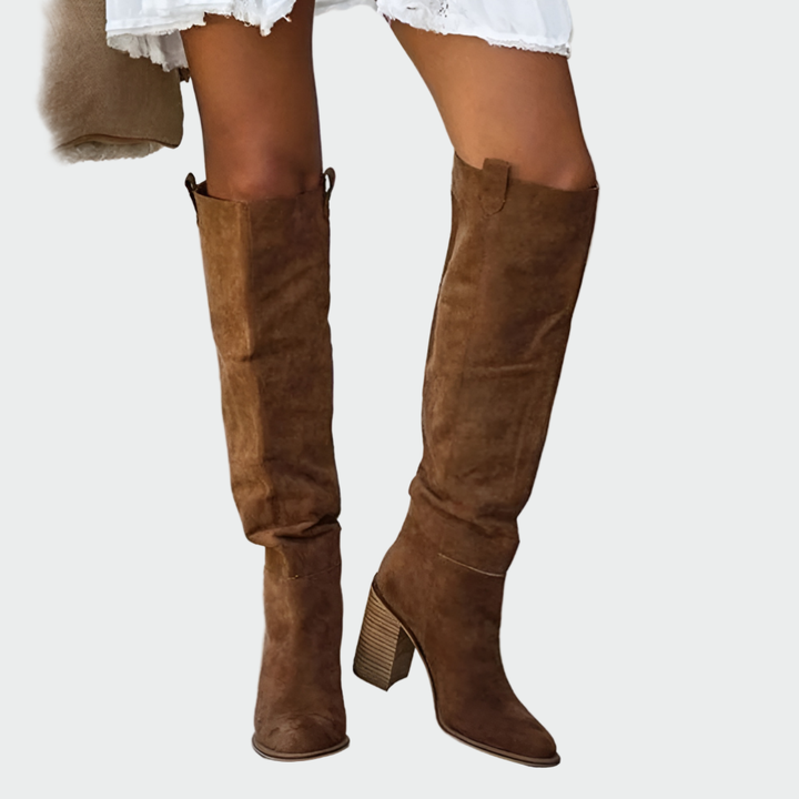 Giselle - Knee-High Leather Orthopedic Boots