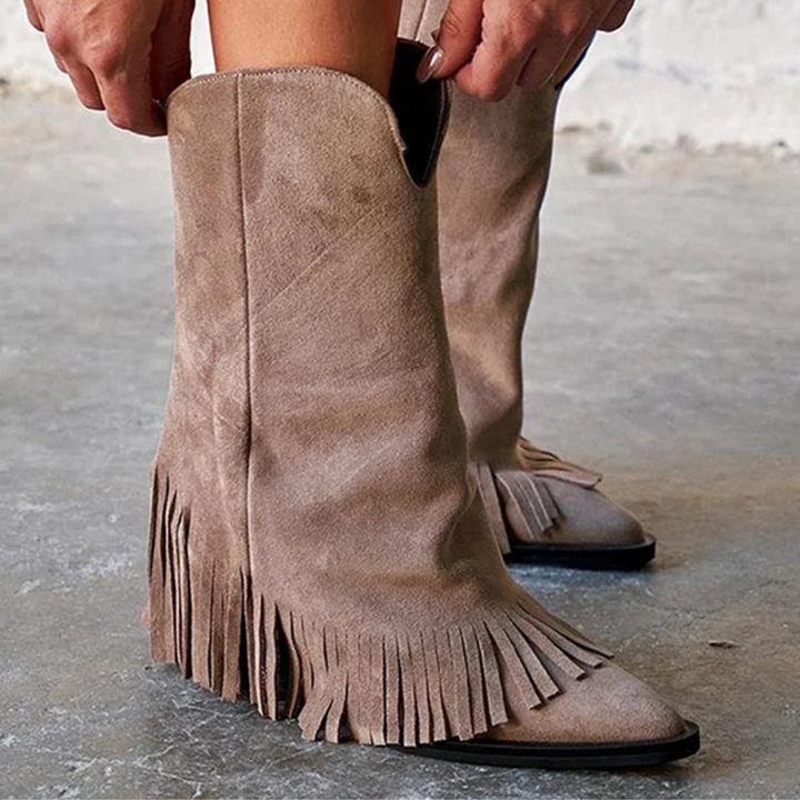 Briony - Fringe Boots
