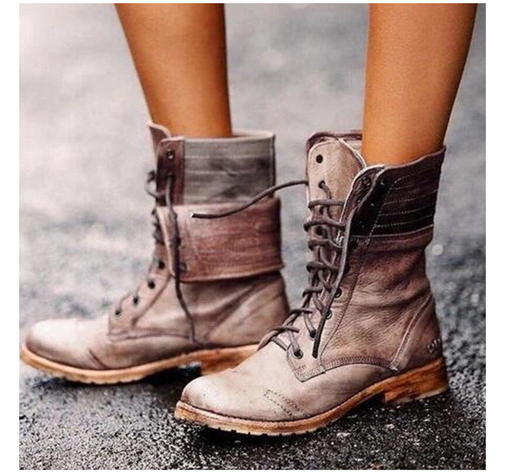 Nicoletta - Women’s Vintage Lace-Up Boots
