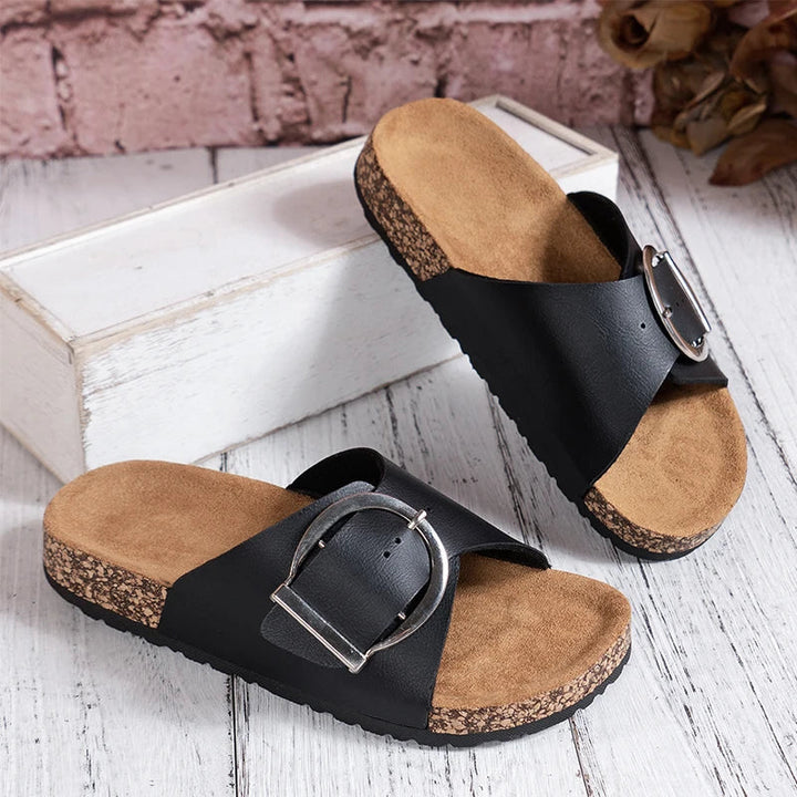 Thalia - Buckle Mule Slide