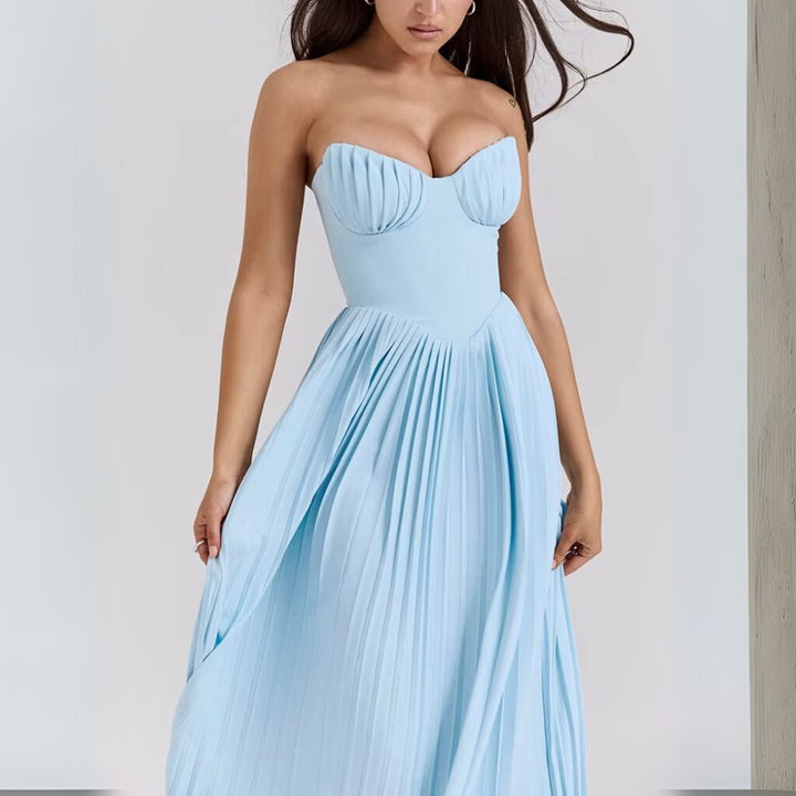 Kalinda - Elegant Pleated Dress