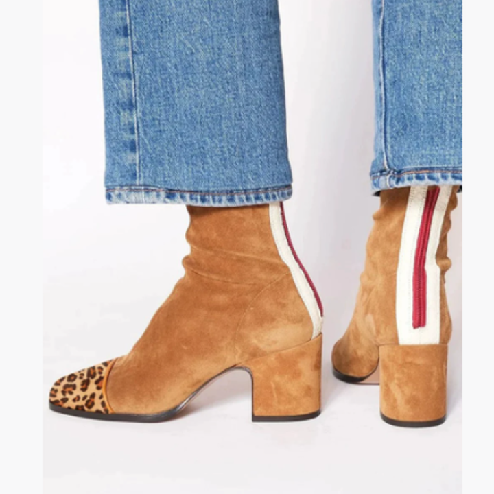 Reina - Modern Contrasted Ankle Boots