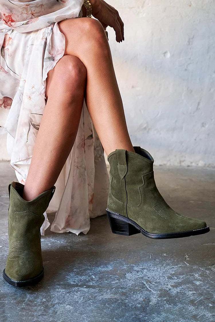 Catalina - Short Suede Ankle Boots