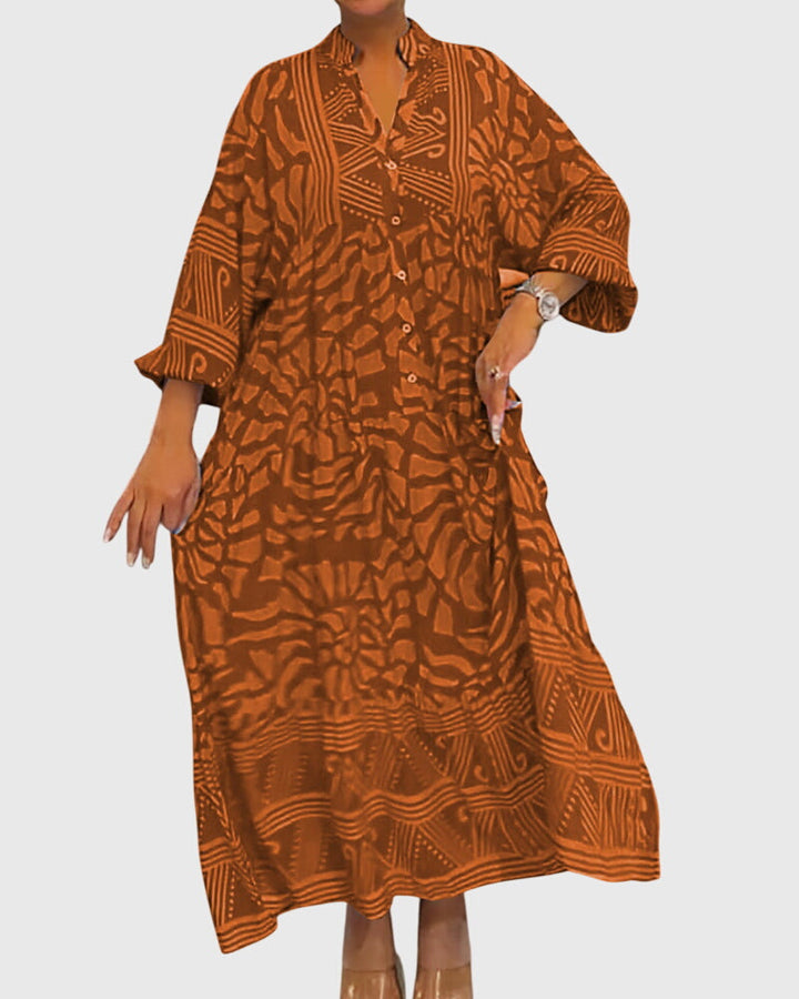 Olivia - Maxi Dress With Elegant Print