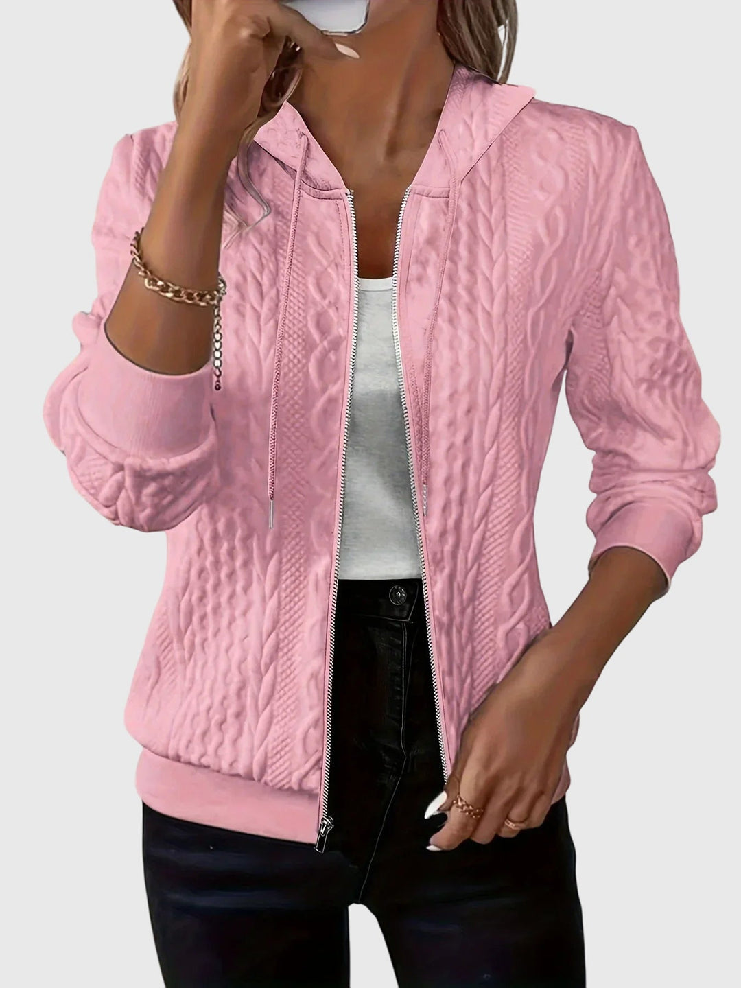 Layla - Hoodie with Zipper