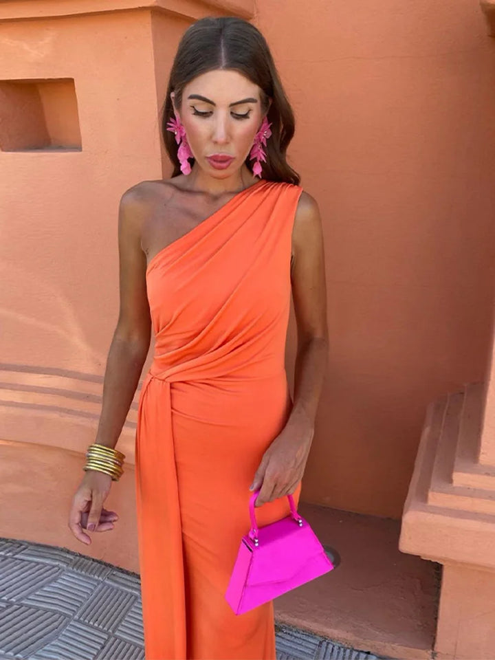 Lia - Asymmetrical Maxi Dress