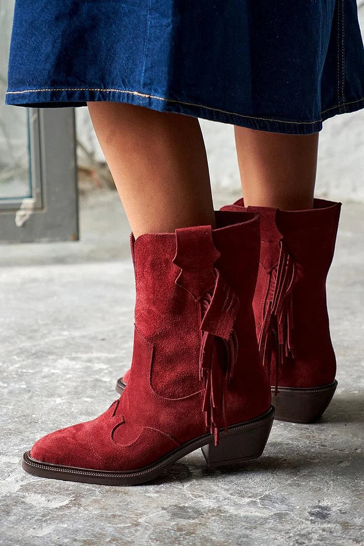 Maribel - Western-Style Ankle Boots