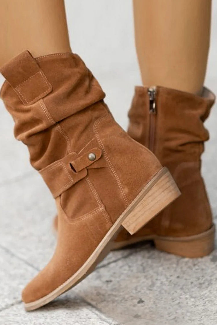 Celestina - Soft Suede Ankle Boots