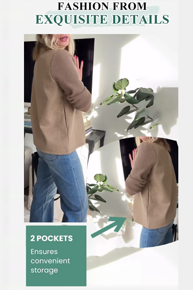 Hannah - Stylish Casual Button Blazer