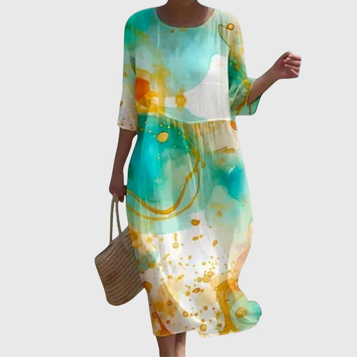 Olivia - Stylish Floral Maxi Dress