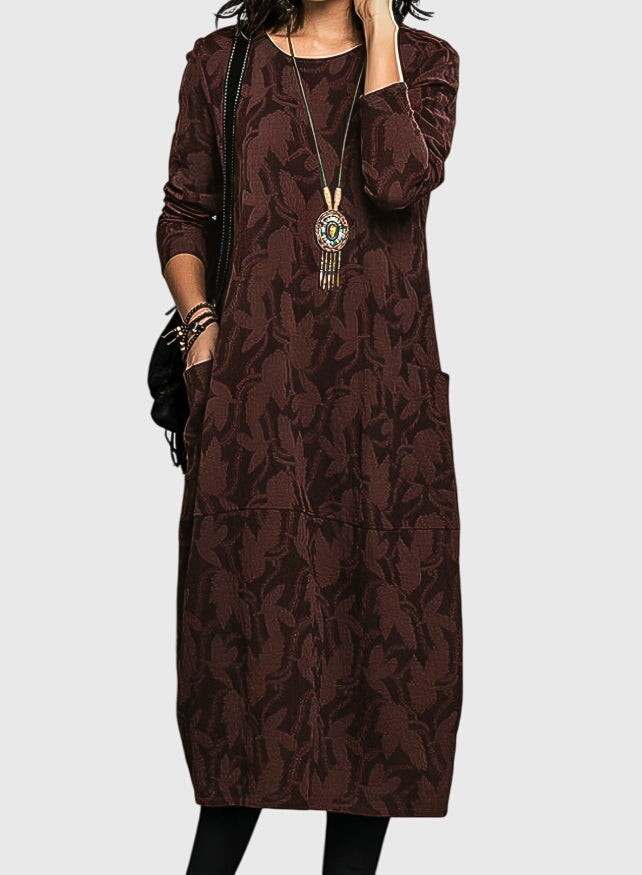 Olivia - Casual Round-Neck Dress
