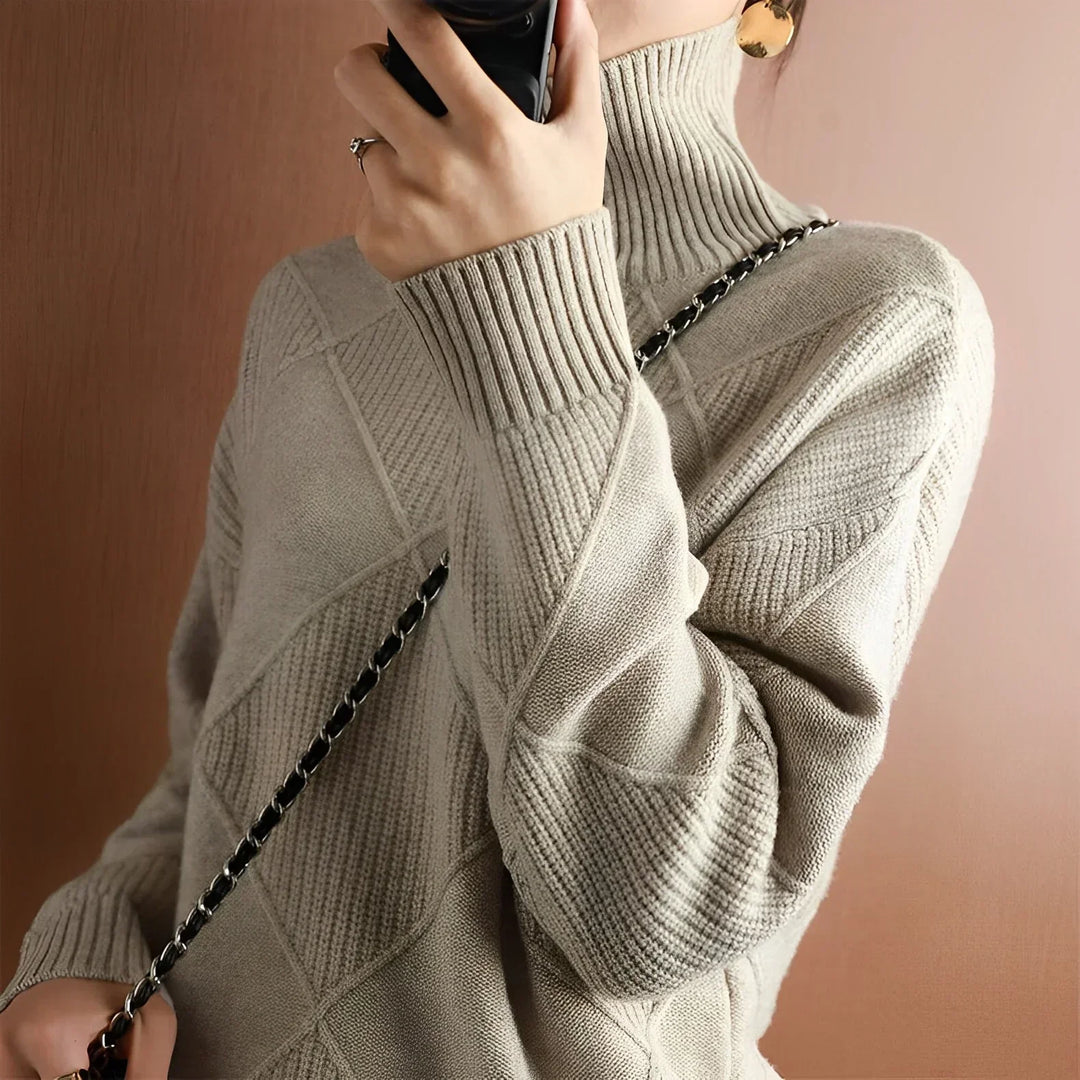 Corinne - Chunky Roll Neck Sweater