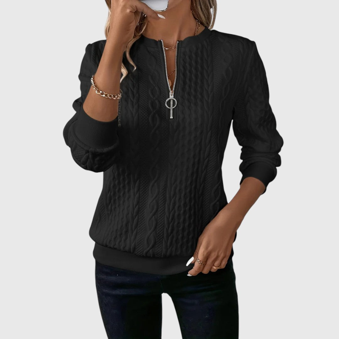 Hallie - Elegant Jumper with Zip