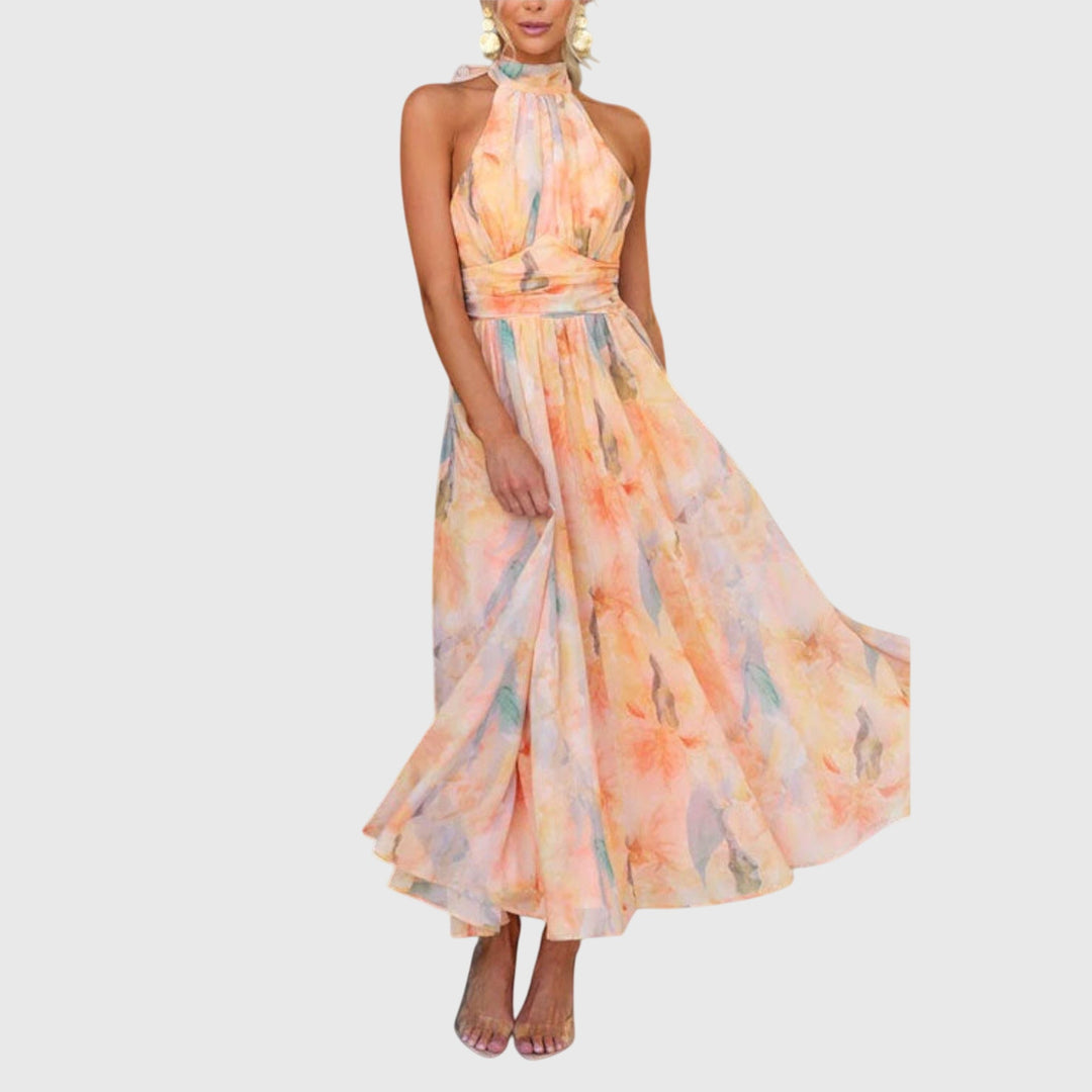 Olivia - Halter Maxi Dress