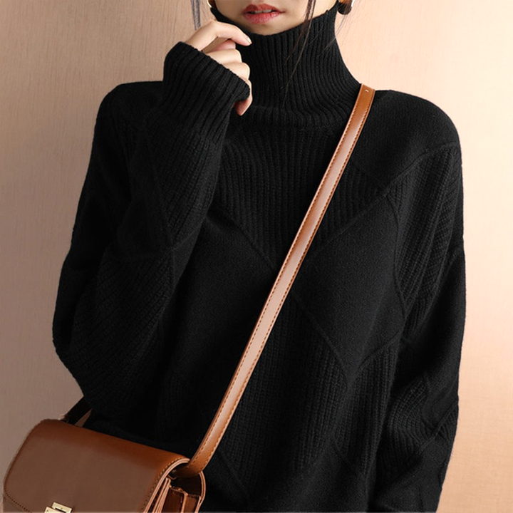 Corinne - Chunky Roll Neck Sweater