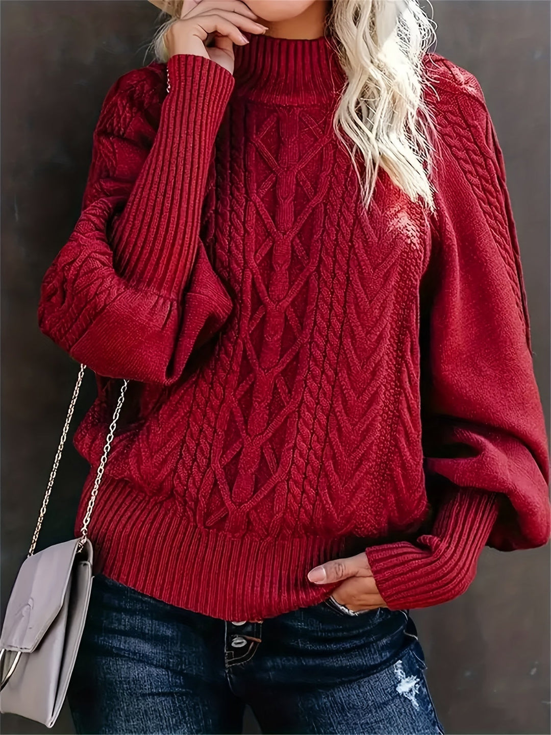 Sophie - Casual Long Sleeve Knitted Sweater