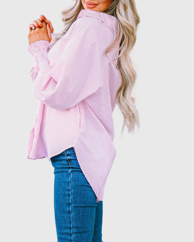 Harriet - Oversized Striped Shirt