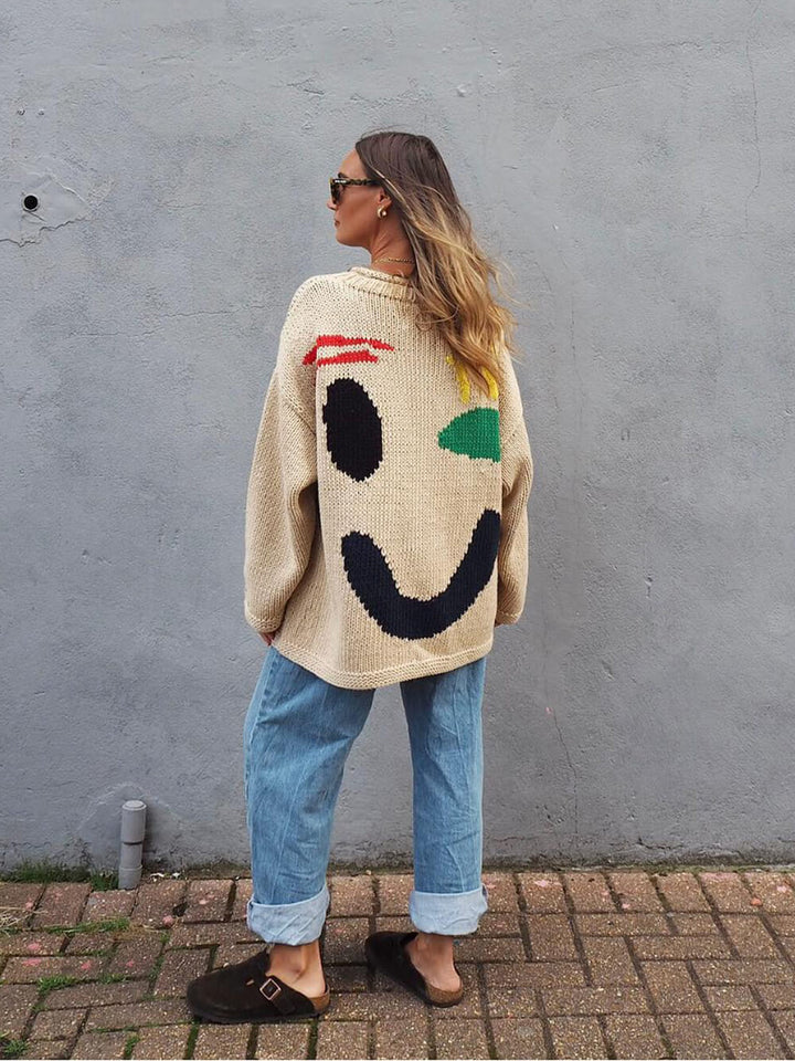 Elara - Happy Sunday Feel Good Knit Sweater