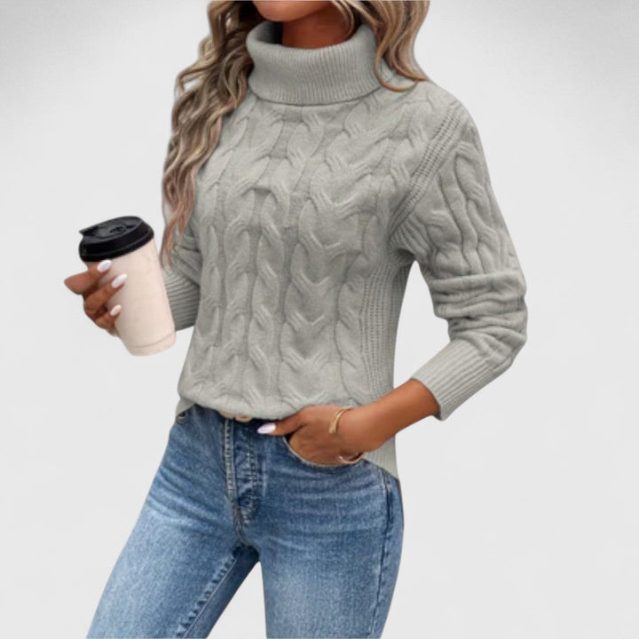 Margot – Elegant Turtleneck Sweater in Knit