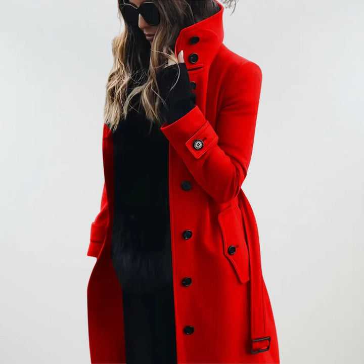 Amelie - Water-Repellent Long Trench Coat