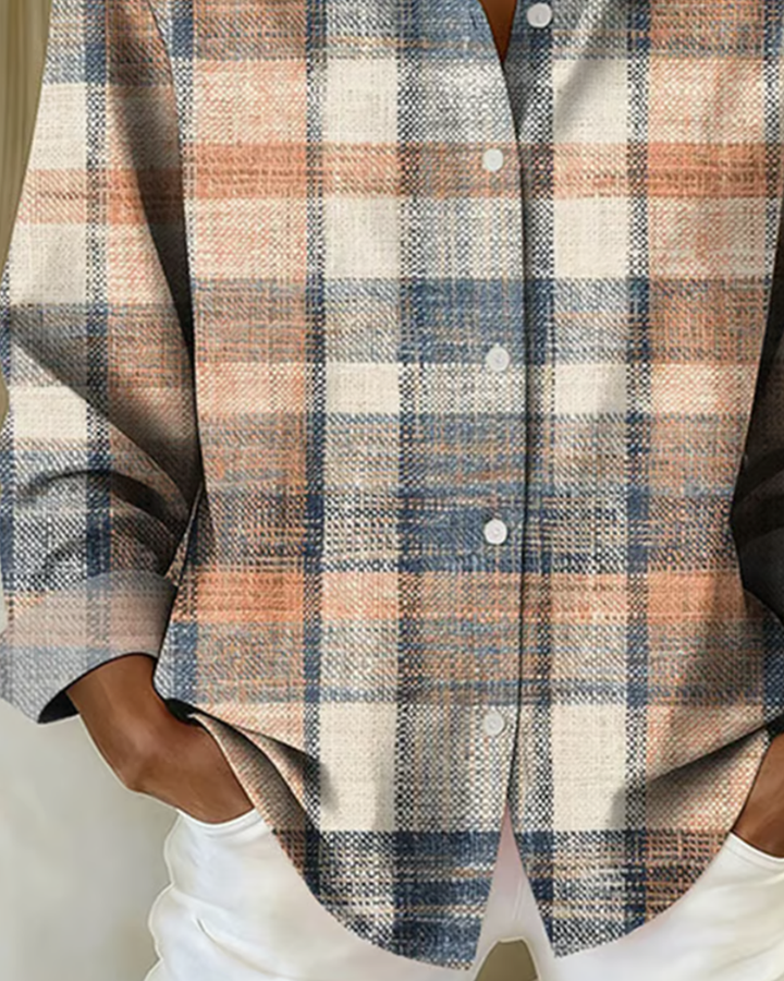 Faith - Vintage-style shirt with check pattern